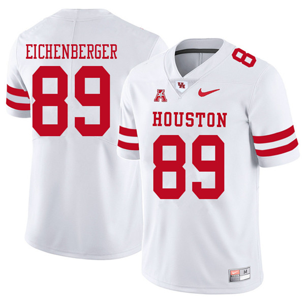 2018 Men #89 Parker Eichenberger Houston Cougars College Football Jerseys Sale-White - Click Image to Close